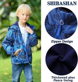 img 2 attached to Waterproof Windbreaker Lightweight Windproof Boys' Jackets & Coats by SHIBASHAN