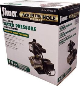 img 3 attached to 🚿 Simer 4075SS-01: Boost Water Pressure with this 3/4 HP Pressure Booster Pump