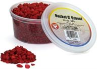 hygloss craft rocks mini stones: versatile 1 lb bucket of red gravel for art projects логотип