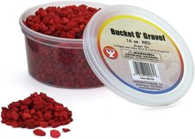 img 1 attached to Hygloss Craft Rocks Mini Stones: Versatile 1 lb Bucket of Red Gravel for Art Projects