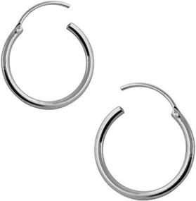 img 3 attached to 💍 Ultra Small Sterling Silver HOOP Earrings, 8mm - Endless Hoops for Nose, Cartilage, Ears, Lips