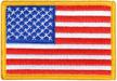unis american embroidered golden border logo