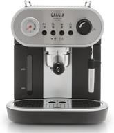 ☕️ gaggia carezza de luxe кофеварка: роскошный серебристый опыт варения логотип