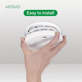 img 1 attached to 🔥 Reliable Dual Smoke Sensor Alarm with Voice Warning - 10 Year Lithium Battery Fire Alarm & CO Alarm | UL 217 & UL 2034 Compliant | Auto-Check Feature | Not Hardwired