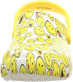 img 3 attached to Crocs Fun Lab Smiley 👟 Clog: Colorful and Comfy Unisex-Child Footwear