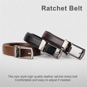 img 1 attached to WERFORU Leather Ratchet 50Inches Automatic Men's Accessories in Belts