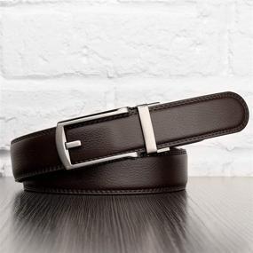 img 3 attached to WERFORU Leather Ratchet 50Inches Automatic Men's Accessories in Belts