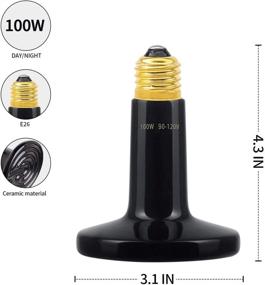 img 3 attached to Aomryom Ceramic Emitter Infrared Reptile