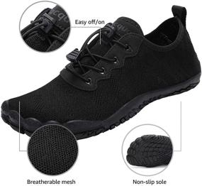img 2 attached to Racqua Minimalist Outdoor Barefoot Running Women's Shoes for Athletic