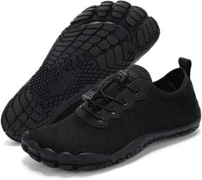 img 4 attached to Racqua Minimalist Outdoor Barefoot Running Women's Shoes for Athletic