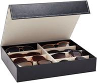 juvale sunglasses display case for glasses logo