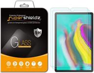 📱 ultimate protection combo: (2 pack) supershieldz tempered glass screen protector for samsung galaxy tab s5e / tab s6 (10.5 inch) - anti scratch, bubble free logo