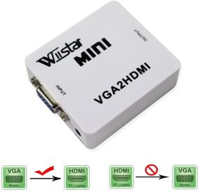 img 3 attached to 🔌 Wiistar VGA to HDMI Converter: Enhance HDTV with 1080p Video and Audio Output