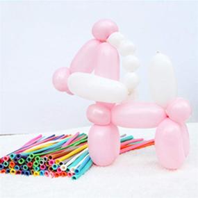 img 1 attached to 100 шт. Макаронов в различных цветах воздушных шаров 260Q Латекс Magic Balloons Kits - GuassLee Длинные Шары для скручивания шаров животных, идеально подходят для вечеринки, клоунов, свадьбы, фестиваля, украшения мероприятий