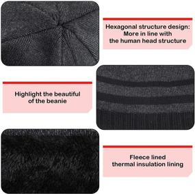 img 3 attached to 🧣 Stay Warm in Style: Winter Beanie Knitted Screen Gloves for Men's Accessories and Scarves