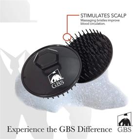 img 1 attached to 🚿 GBS Shower Shampoo Massage Brush No.100 - Single Black Brush - Promotes Hair Growth & Scalp Health - Multi Purpose Wet/Dry Hair Brush for Men & Women