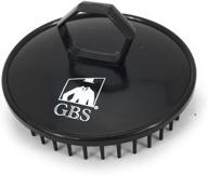 🚿 gbs shower shampoo massage brush no.100 - single black brush - promotes hair growth & scalp health - multi purpose wet/dry hair brush for men & women logo