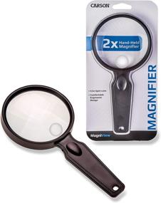 img 4 attached to 🔎 Carson MagniView 2X/2.5X Hand-Held Magnifiers with Spot Lenses for Reading, Hobby, Crafts, Inspection, and Low Vision Tasks (DS-36/DS-40): Compact, Lightweight, and Enhanced SEO