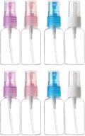 portable refillable plastic transparent cosmetic travel accessories logo