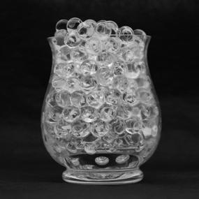 img 2 attached to 💧 PMLAND 45000 Pieces Vase Filler Water Beads: Clear Crystal Gel for Home Décor, Wedding Centerpieces, Floral Plants, and Fun Toys