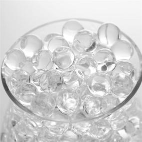 img 3 attached to 💧 PMLAND 45000 Pieces Vase Filler Water Beads: Clear Crystal Gel for Home Décor, Wedding Centerpieces, Floral Plants, and Fun Toys