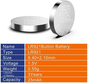 img 3 attached to 🔋 Набор из 10 батарей SR920SW LR920 1,5V с щелочными кнопочными элементами