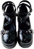 cool and comfy celnepho t strap platform oxfords: stylish women's shoes with a pump twist! logo
