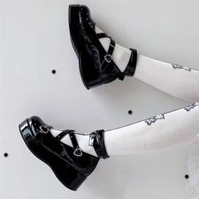 img 1 attached to Cool and Comfy CELNEPHO T Strap Platform Oxfords: Stylish Women's Shoes with a Pump Twist!