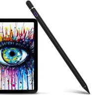 black stylus pen for ipad - compatible with ipad 2/3/4/5/6/7/8 generation, pro 9.7/10.5/11/12.9, air 1/2/3/4, mini 1/2/3/4/5 - alternative drawing stylist for touch screens logo