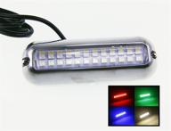 🚤 pactrade marine pontoon boat led underwater light in stainless steel 316 with rgbw colors логотип