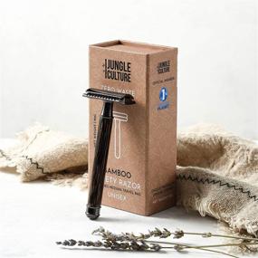 img 3 attached to Jungle Culture Bamboo Safety Razor - Premium Eco Friendly Razor & Travel Bag - Fits All Double Edge Razor Blades - Single Blade Reusable Razor - Plastic Free & Zero Waste Shaving