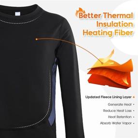 img 3 attached to MANCYFIT Thermal Underwear Compression Athletic Sports & Fitness