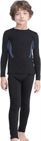 img 4 attached to MANCYFIT Thermal Underwear Compression Athletic Sports & Fitness