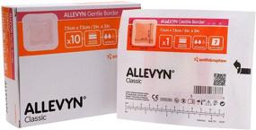 img 1 attached to Smith & Nephew Allevyn Gentle Border 3" x 3" - Box of 10: Superior Wound Dressing for Optimal Healing