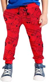 img 3 attached to 🚀 EULLA Boys' Clothing Rainbow Rocket Sweatpants Trousers