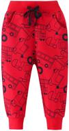 🚀 eulla boys' clothing rainbow rocket sweatpants trousers logo