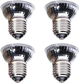 img 3 attached to High-Performance 50W UVA UVB Bulbs for Reptiles and Amphibian Tanks, Terrariums, and Cages - 4-Pack, Compatible with Multiple Lamp Fixtures for Optimal Heat and Light