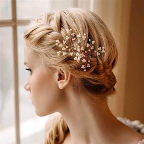 img 3 attached to AW BRIDAL Wedding Barrette Accessories