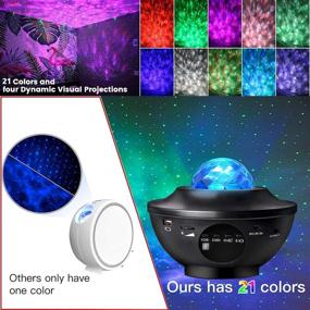 img 3 attached to 🌌 LED Galaxy Star Projector with Bluetooth Speaker - Remote Control Night Light Ambiance for Bedroom, Game Rooms, Home Theatre, Night Light