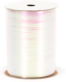 img 1 attached to 🎀 White Iridescent Curling Ribbon - Berwick RC15 01, 3/16-Inch Wide, 100-Yard Spool