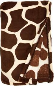 img 2 attached to 🦒 Premium Queen Size 80"x80" Giraffe Print Micro Plush Flannel Bed Blanket - Top Home Must-Have