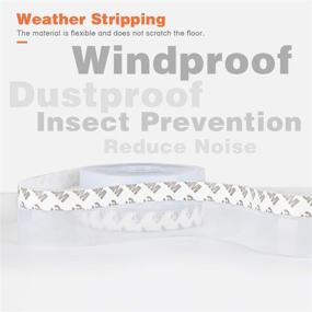 img 3 attached to 🌦 Clear Silicone Weatherstrip Adhesive for Enhanced Sealing