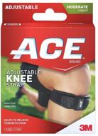 🏋️ enhance stability and support with ace adjustable knee strap logo