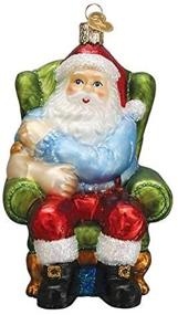 img 4 attached to 🎅 Santa Vaccinated Glass Blown Christmas Tree Ornament by Old World Christmas