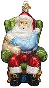 img 2 attached to 🎅 Santa Vaccinated Glass Blown Christmas Tree Ornament by Old World Christmas