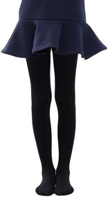 img 4 attached to 👖 DCOIKO Girls Velvet Skinny Leggings: Warm, Thick, and Fleece Lined for Elastic Waist Comfort - Thin/Thick Dance Tight Trousers