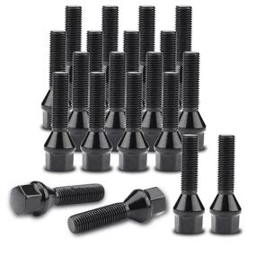 img 4 attached to Ryin 14X1 5 Black Wheel Bolts