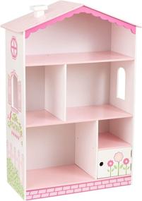 img 4 attached to 🏘️ Wooden Children's Furniture: KidKraft Dollhouse Cottage Bookcase with Shelves, Hidden Storage, and Gift for Ages 3+