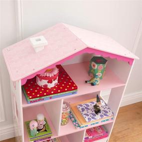 img 1 attached to 🏘️ Wooden Children's Furniture: KidKraft Dollhouse Cottage Bookcase with Shelves, Hidden Storage, and Gift for Ages 3+