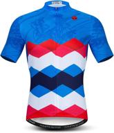 🏼 multicolored diamond men's cycling jersey: stylish short sleeve bike clothing logo